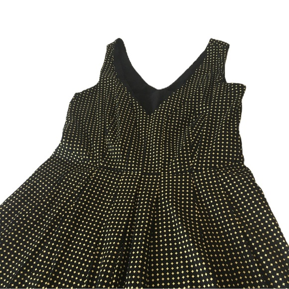 Cato Yellow Diamond Black Sleeveless Dress - Picture 6 of 11